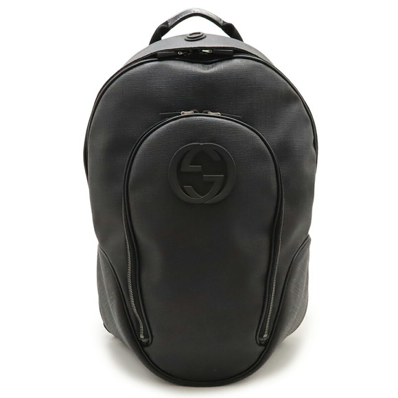 Gucci Handbags - GUCCI Authentic Black Leather Backpack